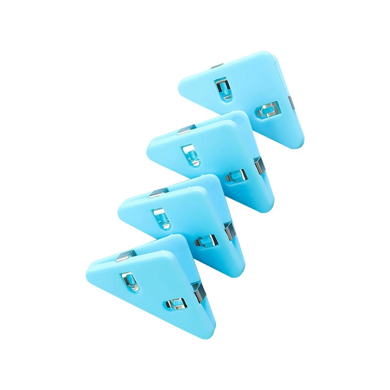 Nijia INS corner clip student test paper storage triangular folder folder stationery book folder small clip office long tail folder