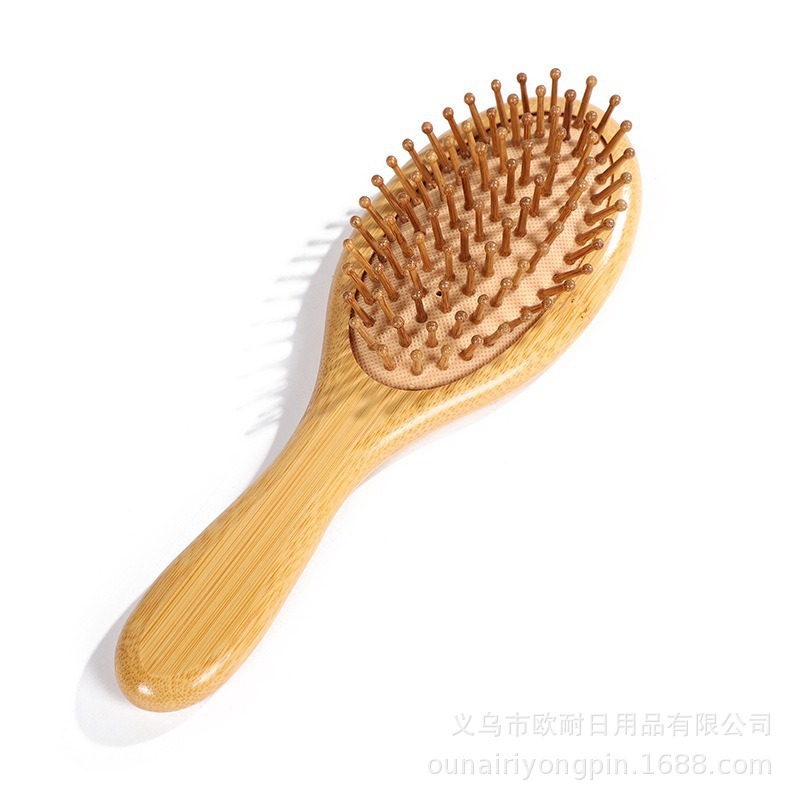 家庭用竹エアクッションヘアコーム、毎日の使用、髪を滑らかにし、髪をまっすぐにする大きなコーム、頭の経絡マッサージコーム、Amazon限定|undefined