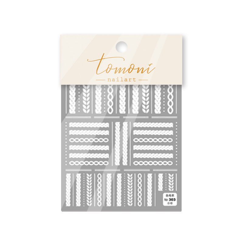 Otoño e Invierno popular realzado suéter 2022 nuevo uñas pegatinas patrón decorativo Navidad Snowflake copo de dibujos animados lindo