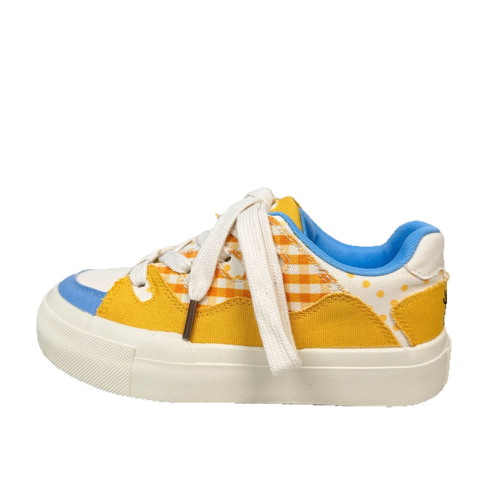 Zapatos de pan de dopamina de onda lejana 2025 nuevos zapatos de mujer de moda primavera de suela gruesa zapatos casuales de todo fósforo zapatillas de deporte para mujer