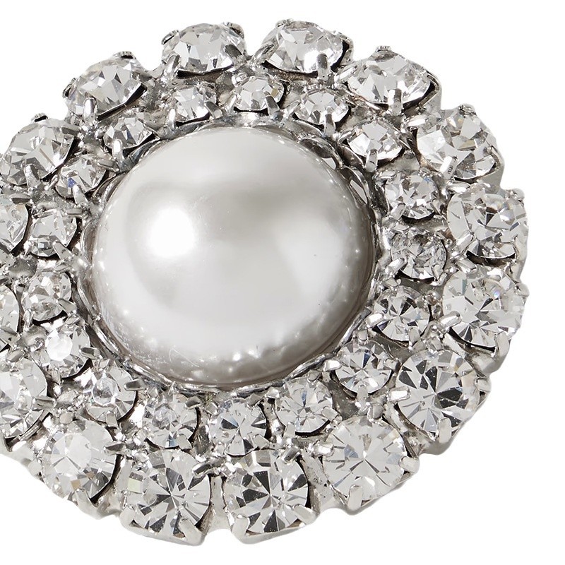 Aliexpress broche redondo delicado temperamento flor de diamante accesorios de boda broche mujer