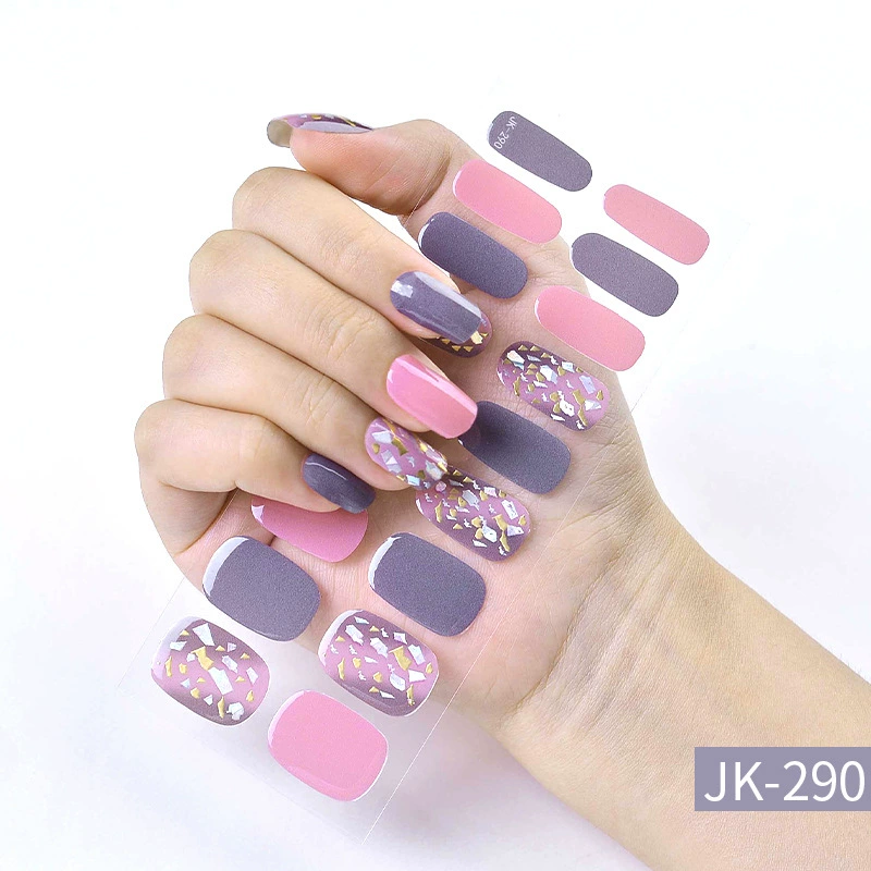 Набор для ногтей XT Gel с наклейками, искусственные ногти и лак для ногтей