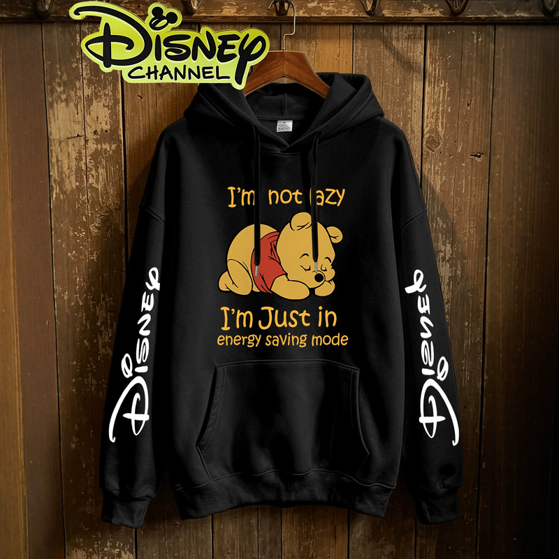Sleeping Winnie the Pooh Fun Letter Print Hooded Sweatshirt Cute Cartoon Style Unisex Loose Casual Hoodie. Sleeping Winnie the Pooh Fun Letter Print Hooded Sweatshirt Cute Cartoon Style Unisex Loose Casual Hoodie.