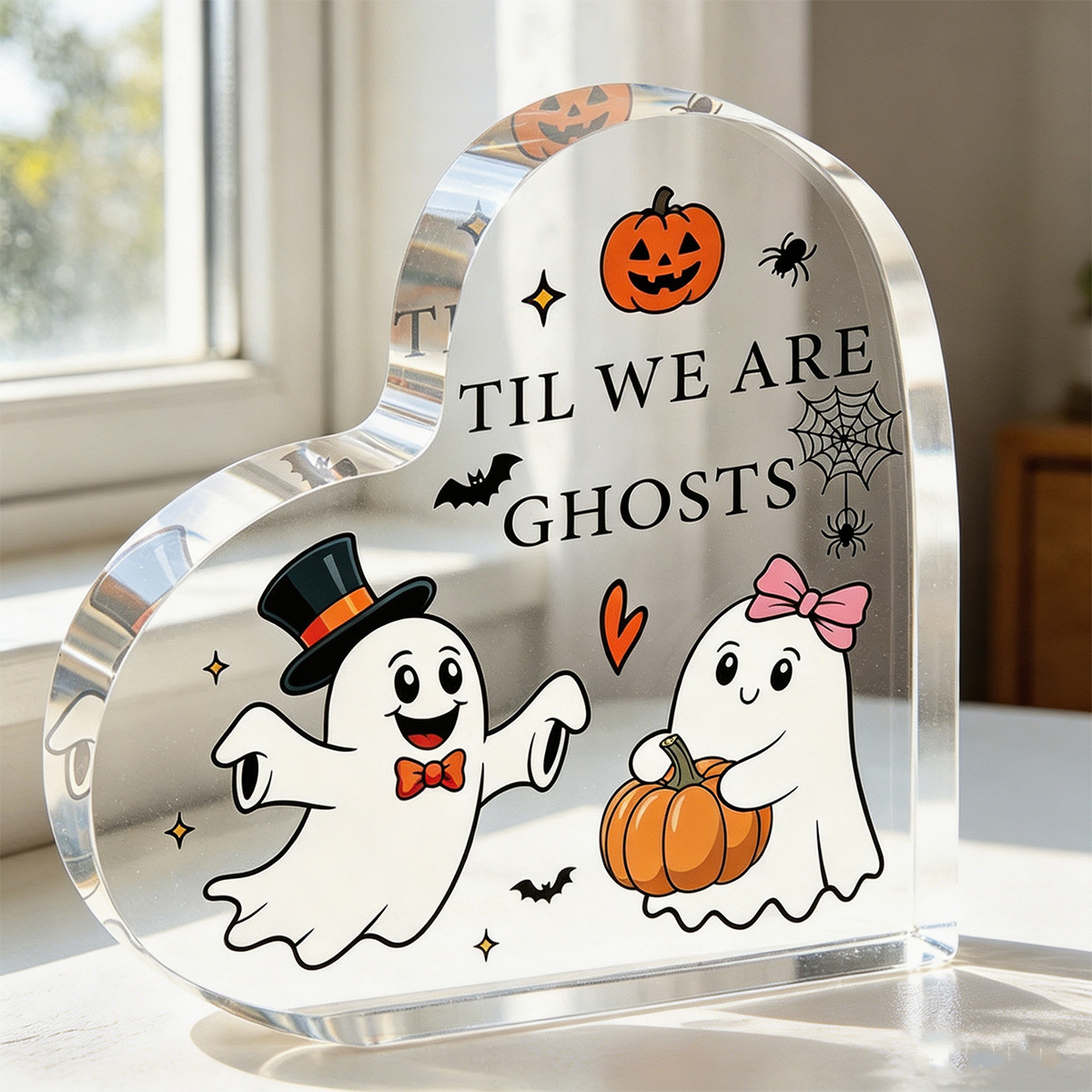 Cross-border Amazon new product 2D flat Halloween ghost party holiday acrylic decorations desktop ornaments