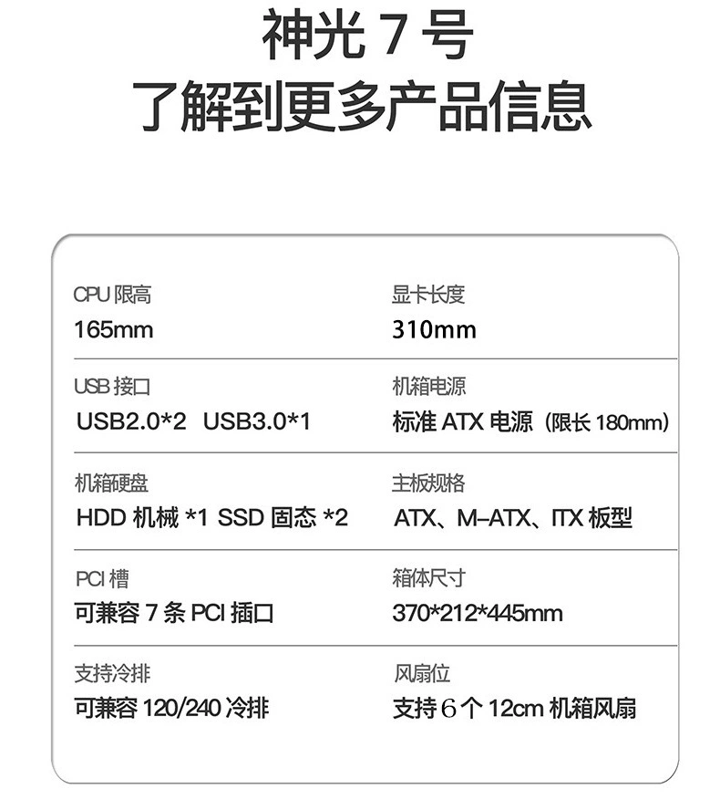 Sahara Shenguang №7 корпус для компьютера, настольный, поворотный стол, большая плата по всем сторонам, ATX корпус, водяное охлаждение для игровых систем