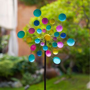 Cross-Border Outdoor Courtyard Iron Windmill Decoration Colorful Windmill Garden Decoration Courtyard Balcony Decoration Layout Road Guide
