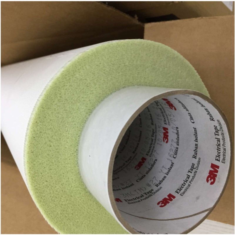 3M27#玻璃纤维胶带 绝缘耐高温阻燃单面胶 耐磨损 玻璃纤维胶布