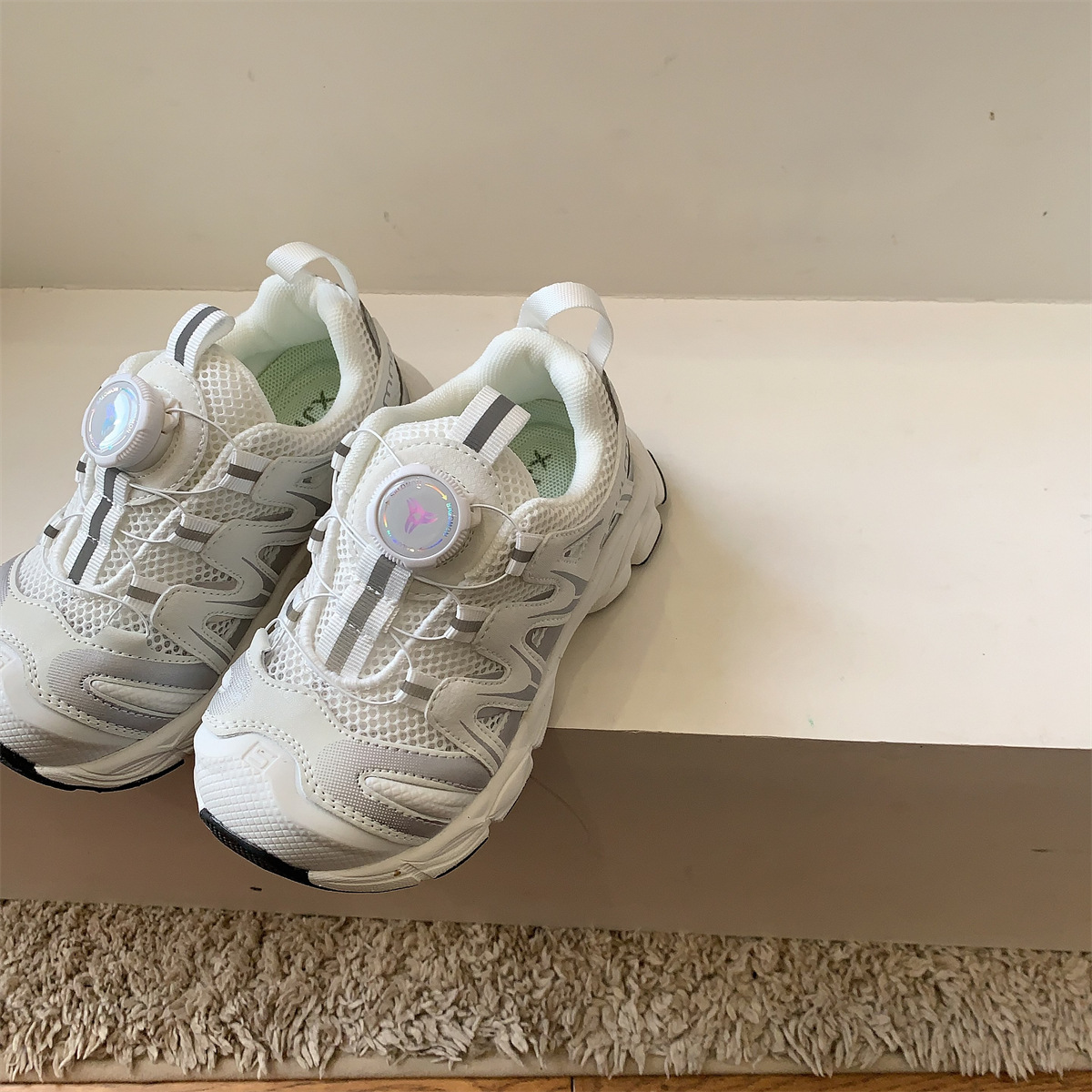 Zapatos de perilla primavera y verano zapatos para niños zapatos deportivos para niños zapatos para padres zapatos para niños zapatos de malla transpirable para bebés