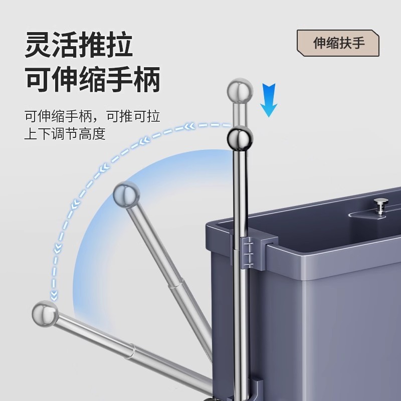 拖把池带扶手移动落地式家用阳台洗拖布池卫生间墩布池子塑料水池|undefined