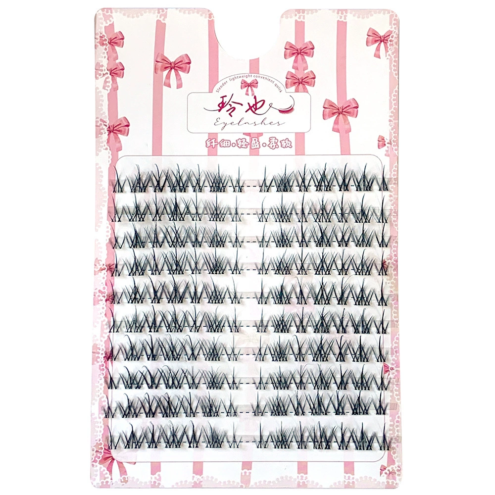 Transparent agile curling short false eyelashes
