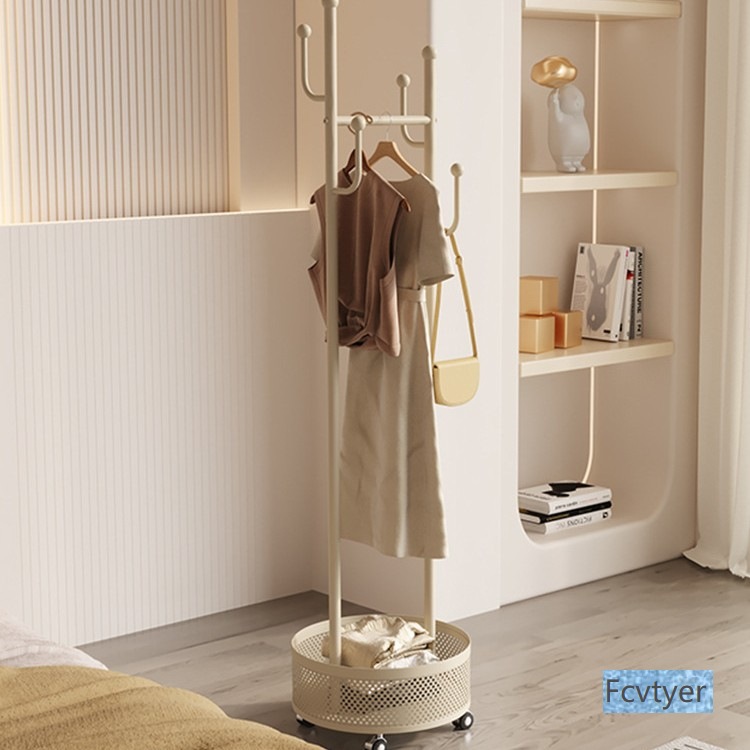 Clothes Rack Floor-Standing Bedroom Removable Small Clothes Rack Bedside Home Room Clothes Rack Does Not Occupy Space Coat Rack