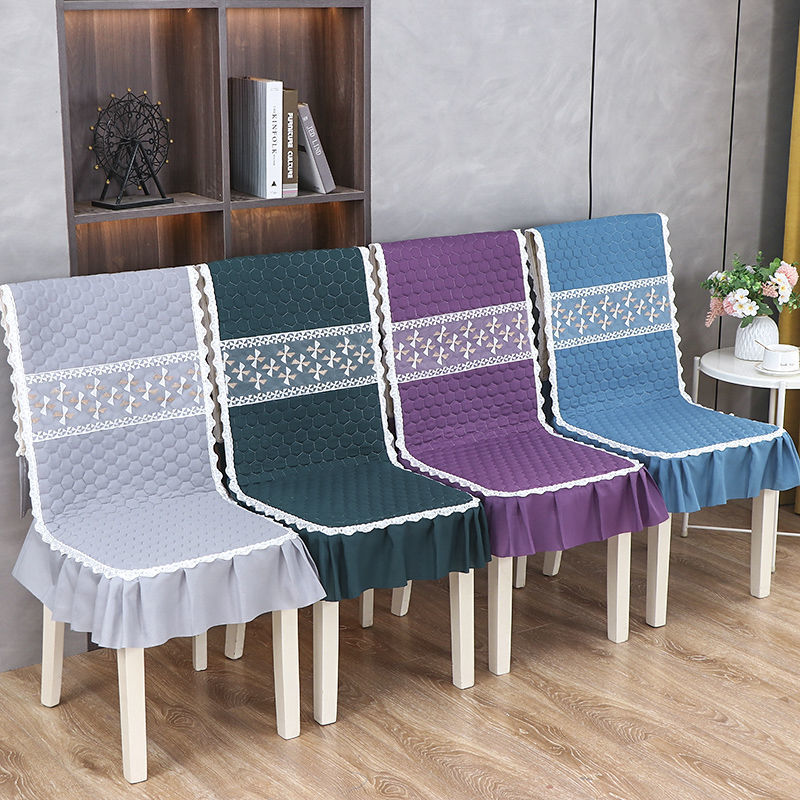 Chair sets non-slip currency Conjoined Chair pads household dining table and chair Seat cushion Seat cover Backrest cover stool