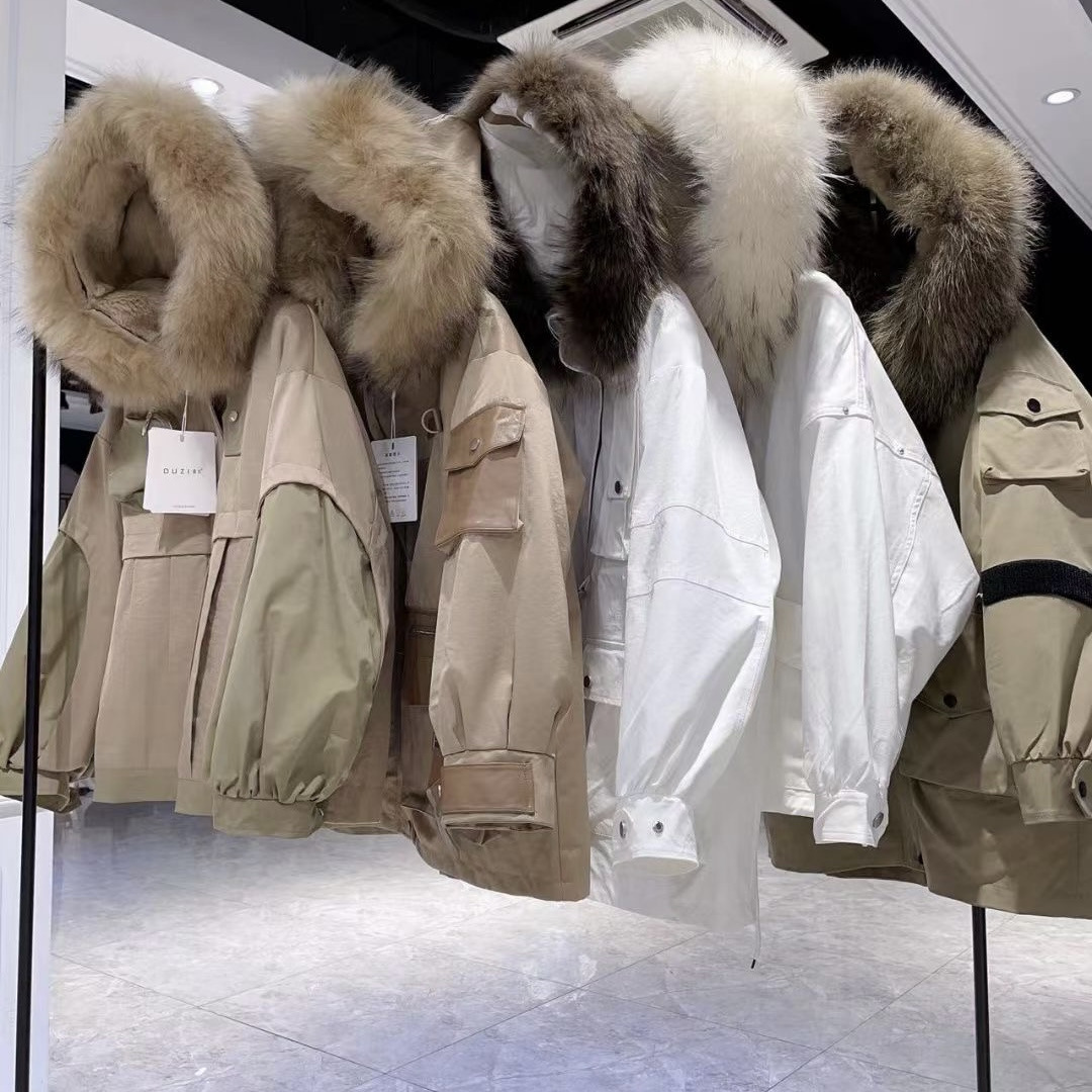 Fur Parker down jacket factory anti -season miscellaneous tail cargo…