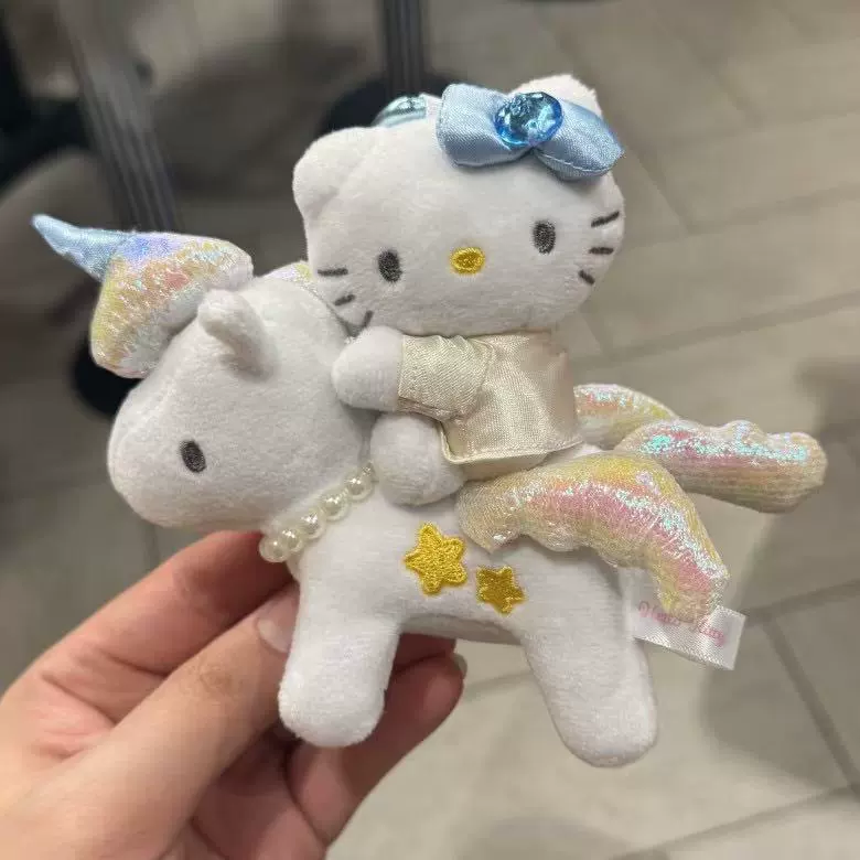 Плюшевый брелок (Sanrio) Hello Kitty, плюшевая кукла-талисман, размеры 10–16 см