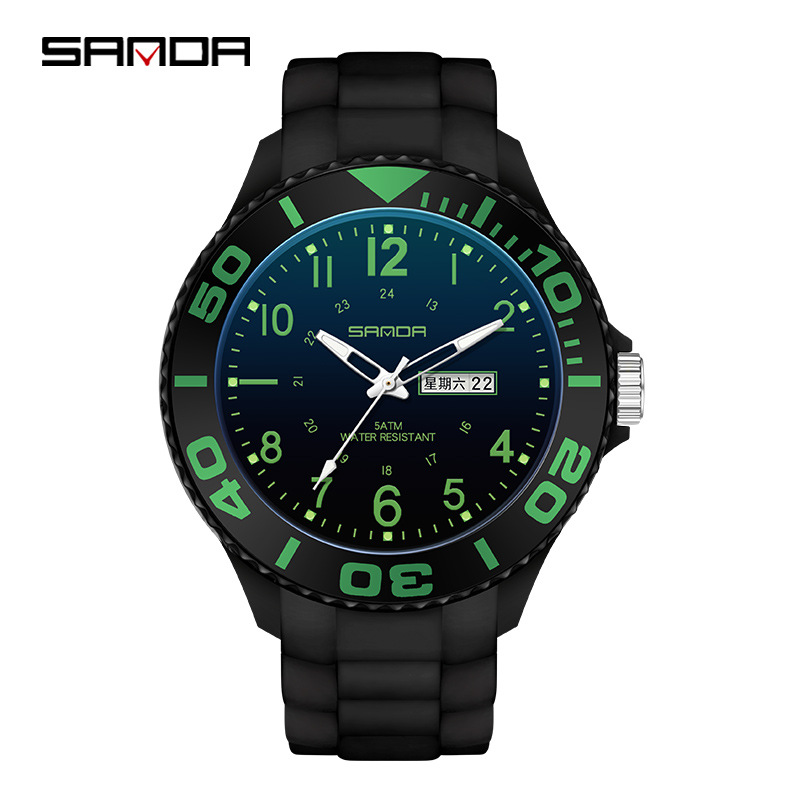 Sanda New 6051 male and female middle school student quartz watch cool waterproof fashion personalized creative couple quartz watch
