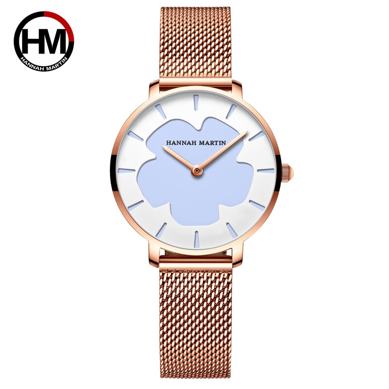 Hannah Martin Black Technology UV Light Color Change Sun Watch Fashion Casual Waterproof Watch Wholesale