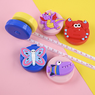 Korean-style cartoon candy-colored tape measure ins double-sided measuring coat ruler measuring three-way small tape measure student measuring tool soft ruler
