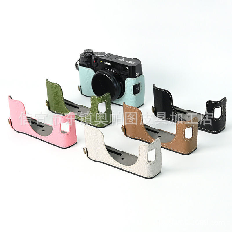 富士X100V【5代】碳纤手掌纹底座保护套