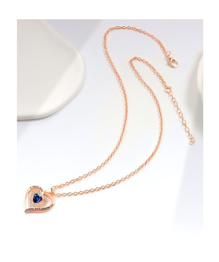 8g Weight Copper Pendant Material Zircon Inlay Material Pendant Necklace Classification Copper Chain Material 1 Piece Quantity Casual, Holiday, Daily Occasion Copper Material Letter, Heart Shape Pattern Women's Gender Plating Design Elegant, Lady Style Copper Plating Letter Heart Shape Zircon Pendant Necklace 6