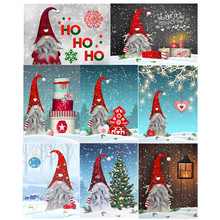 5d钻石画圣诞diy满钻圆钻圣诞红帽老人圣诞雪人圣诞树系列装饰画