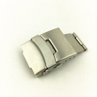 Stainless steel double press safety buckle for Sale high quality watch safety buckle suitable for watch silicone watch strap buckle