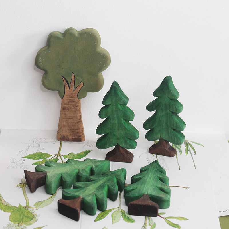 Aoki Fan Christmas Ornaments Decoration Gifts Desktop Window Table Position Christmas Tree Wooden Small Pine Tree Gifts