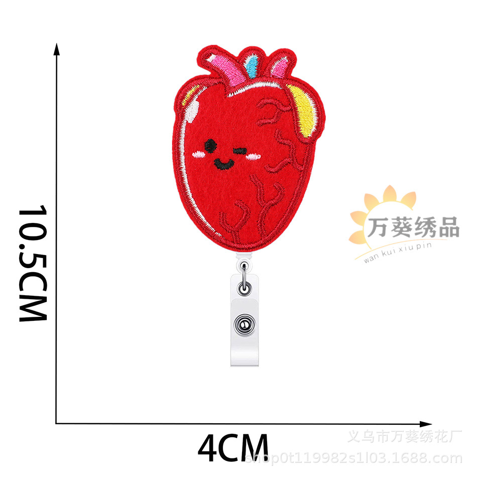 Enfermera Insignia fácil tirar hebilla bordado pegatinas de tela jeringa de dibujos animados parche pegatinas bolas de medicina equipo bordado etiqueta planchado