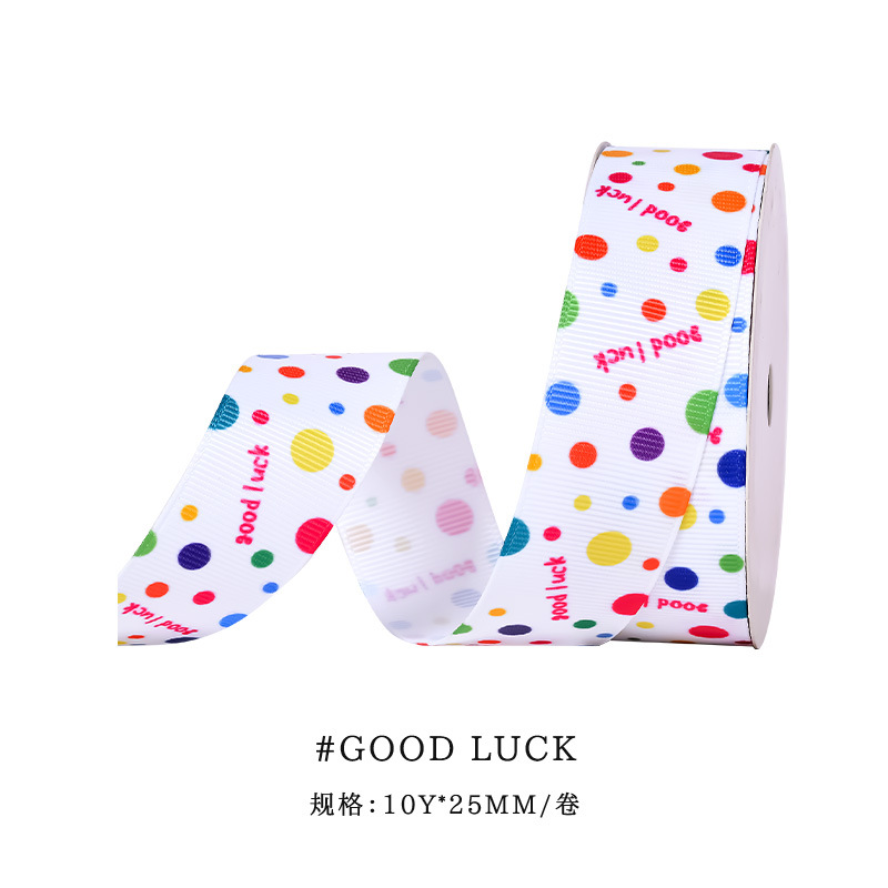 Nueva recomendar cinta de Yao Ming caja de regalo transfronteriza cinta de regalo flor correa de embalaje 9 M impresionante cinta de lunares