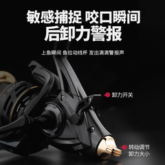 Feilu Metal long-range rear unloading spinning wheel, cross-border front and rear brake carp wheel, sea pole fishing wheel, fishing gear wholesale