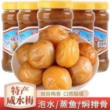 咸水梅潮汕咸酸梅腌制青梅子梅肉咸酸梅广东特产酸浸梅酸甜开胃桔