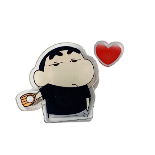 Carefully selected Crayon Shin-chan Acrylic Note Clip Cute Creative Anime Cute Clip Test Paper Organizing Clip Wholesale