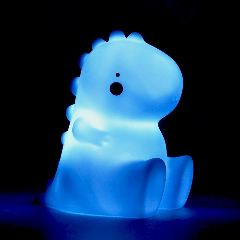 Кружка Night Light Cartoon Dinosaur LED Lamp, пластик 4.5V батарея, 8×12 см, ночник для детей