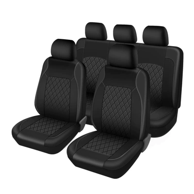 Seat cushion, seat cover of 9-Piece and 4-Piece Sets for - black-5-seater-universal-size