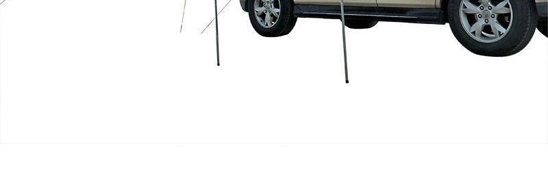 Rainproof and sunproof car side tent, outdoor camping tent for cars, SUV side tent, camping canopy