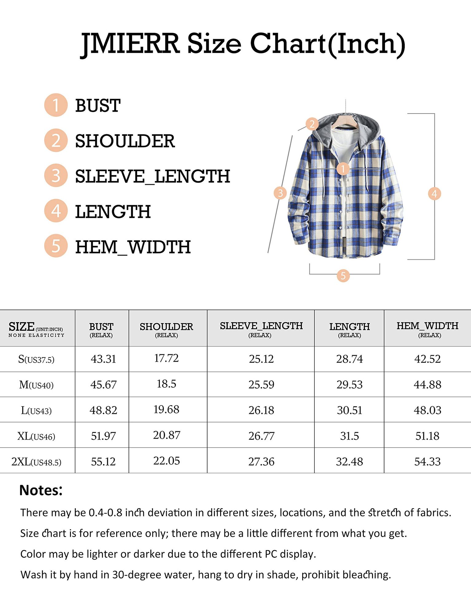 Camicia scozzese in flanella con cappuccio per camicia scozzese casual a maniche lunghe da uomo Camicie morbide da esterno spazzolate_voghion.com