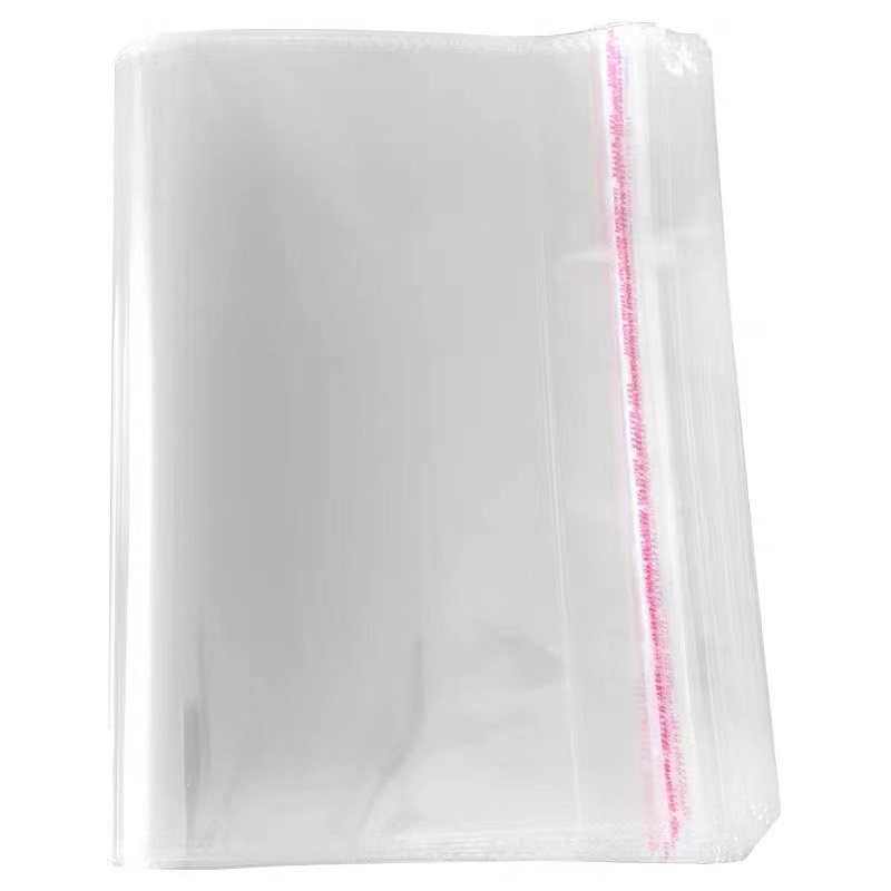 in stock opp self-adhesive bag self-adhesive wholesale clothing shirt packaging self-adhesive bag transparent plastic printable LOGO