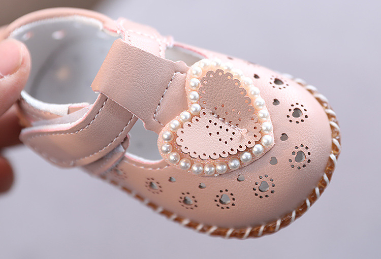 Sandals Summer Breathable Baby Princess Soft Sole Non slip Leather Learning Walking Girl Spring and Autumn Single Shoes_voghion.com
