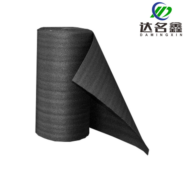 5mm黑色EPE 珍珠棉卷材 工地隔音防水隔热聚乙烯泡棉卷材江苏常州
