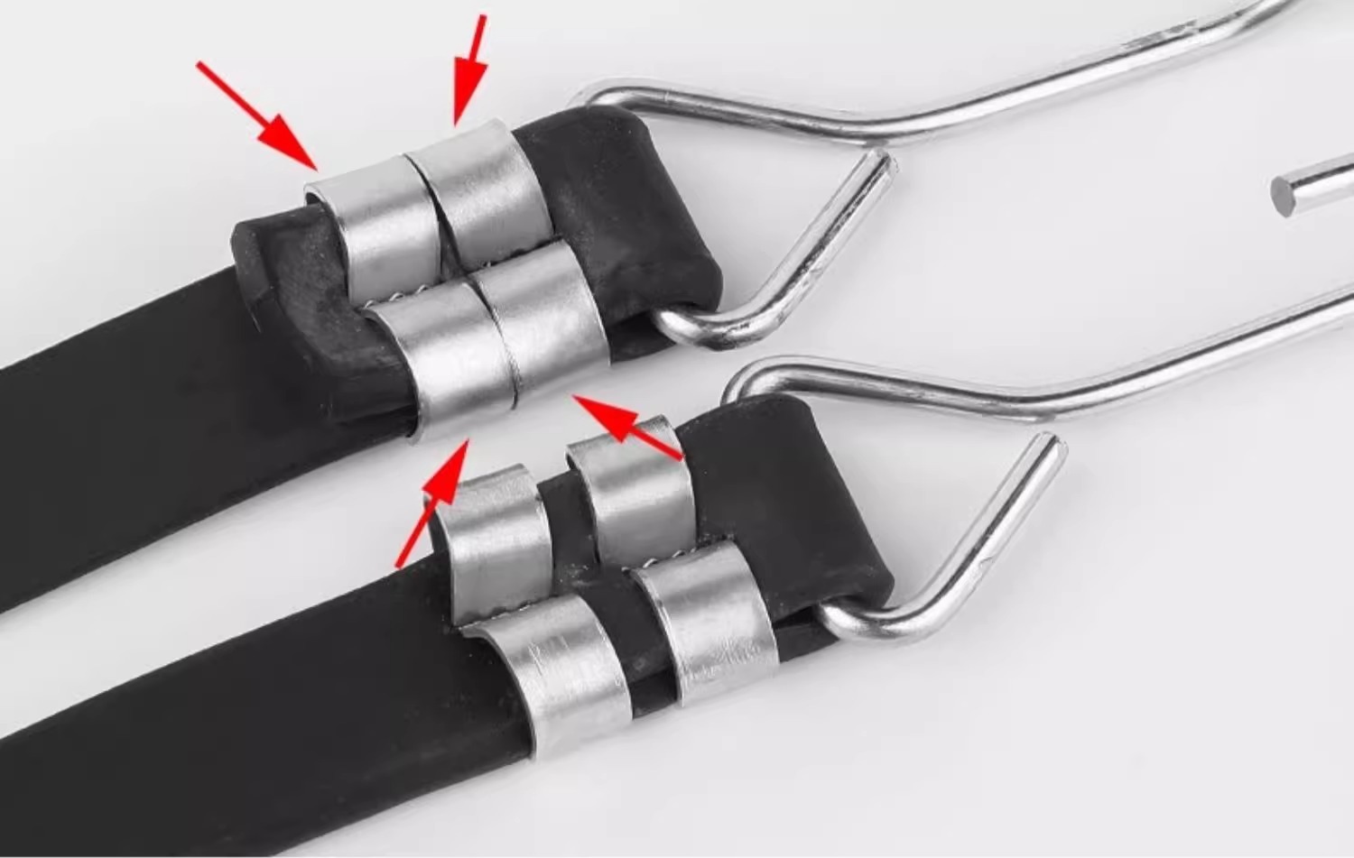 Motorcycle Elastic Straps with Hooks, Electric Vehicle Bungee Cords, Luggage Binding Ropes, Fixed Elastic Binding Ropes