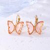 Fashionable elegant earrings, brand accessory, city style, light luxury style