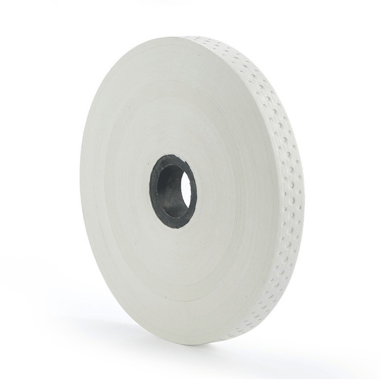 打孔牛皮纸拼花木业胶带 加粘白色拼花胶带  打孔木皮用封边胶带