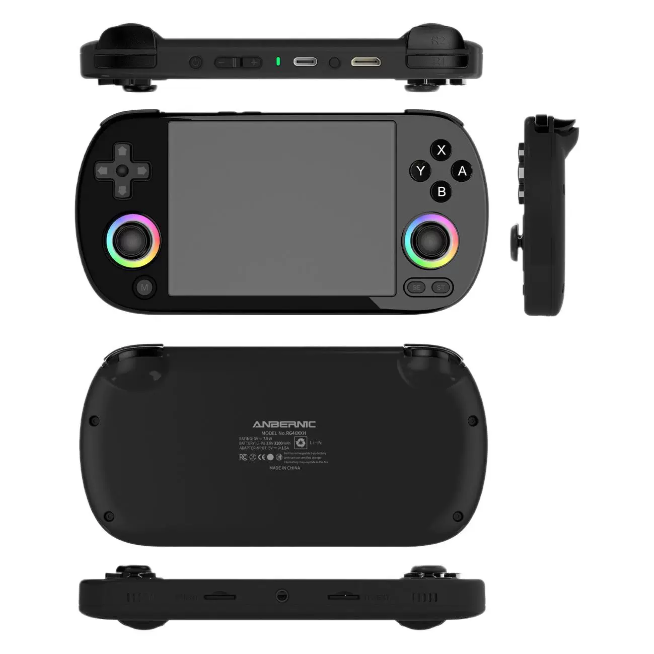 Retro handheld handle, game console, new collection, 40, horizontal version