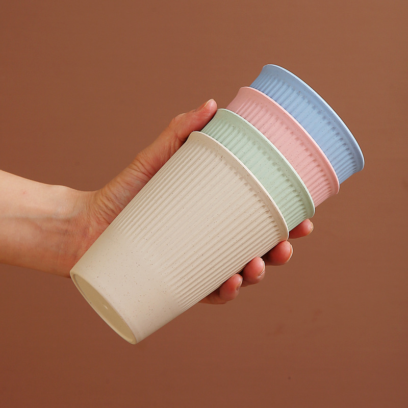 Wheat Straw Creative Handy Cup Home Daily Simple Drinking Cup Student Cute Milk Cup