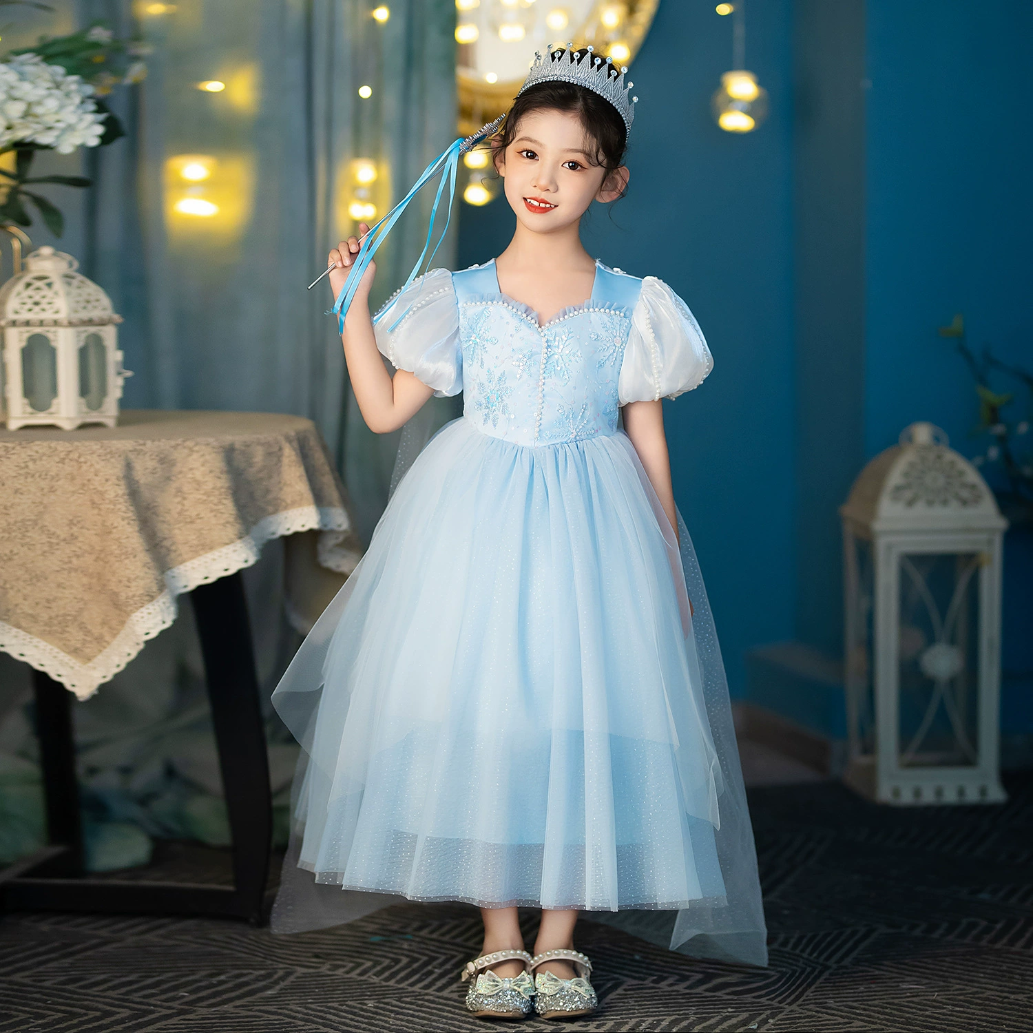 Summer small princess costume, “Frozen”, cosplay, halloween, children's clothing