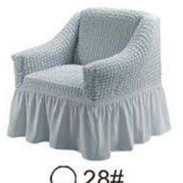 Cubresofá Seersucker universal, de poliéster elástico con falda, decoración para todas las estaciones, venta directa de fábrica.