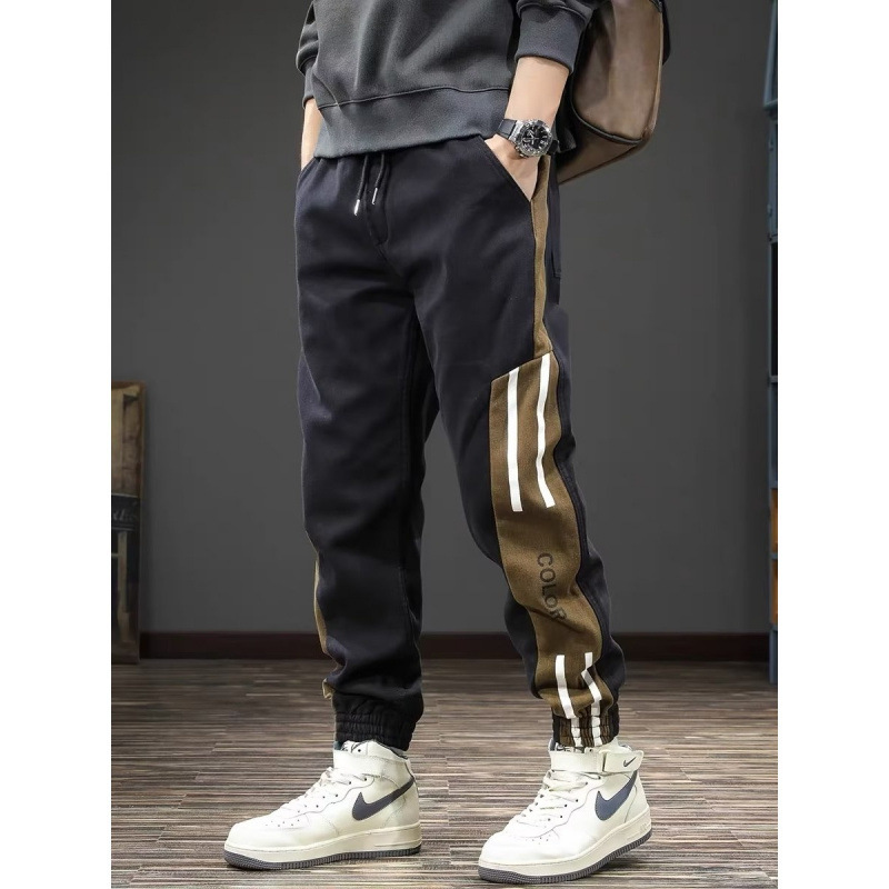 2025 Trendy Brand Spring Workwear Casual Pants Men's Pants Large Size Spring and Autumn New Handsome Men's Sports Pants