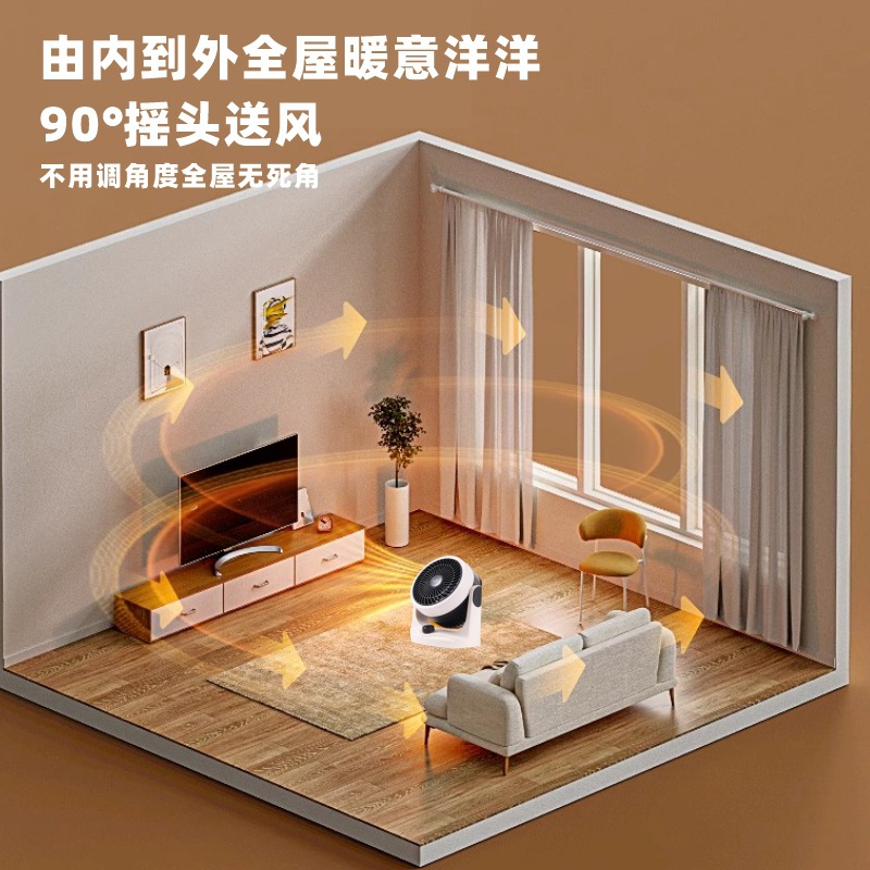 Yangzi New Heater Small Desktop Sun Heater for Office, Home, Bedroom, Dormitory, Fast Heating, Energy-Saving Heater 3