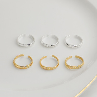 14K����ɫ���{�����׽�ָ �@�������p��ָ�h����Ȧ diy�Ʒ���