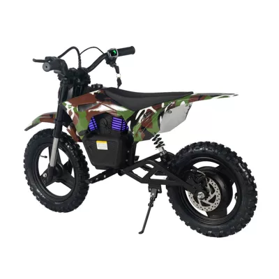 Factory Direct Sales 14inch Children's Off-Road Electric Motorcycle Mini Off-Road Motorcycle Youth Mountain Racing Bike (Elektrikli motosikletlər) - military-green-camouflage