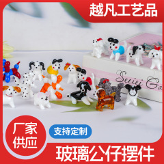 中国風テディコーギー柴犬ポメラニアン子犬動物装飾クリエイティブ漫画ガラスデスクトップガラス装飾品